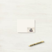 Post-it® Stones empilées Méditative Cairn (Sur un bureau)