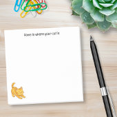 Post-it® Stretching Orange Tabby Cat Custom Text