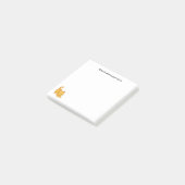 Post-it® Stretching Orange Tabby Cat Custom Text (Incliné)