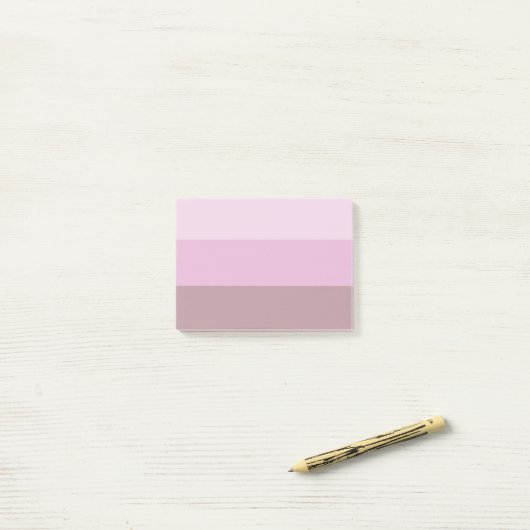 Post-it® Striped ombre (Sur un bureau)
