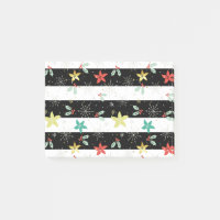 Stripes et motif de feuillage de Noël