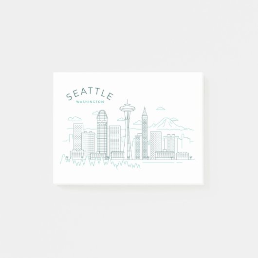 Post-it® Stroke Skyline de Seattle (Devant)