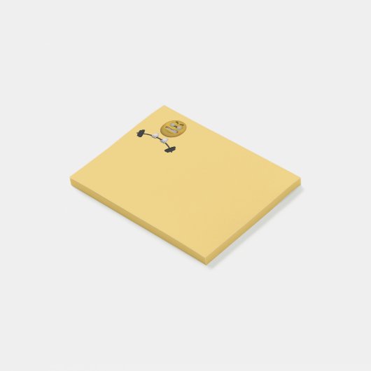 Post-it® style 3d exagérant l'émoticône (Incliné)