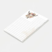 Post-it® Style Boho-Sud-Ouest Crâne de Vache Ligné 3M (Incliné)