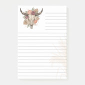 Post-it® Style Boho-Sud-Ouest Crâne de Vache Ligné 3M (Devant)