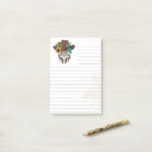 Post-it® Style Boho-Sud-Ouest Flair Ligné 3M (Sur un bureau)