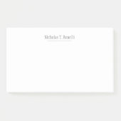 Post-it® Style classique blanc élégant sobre (Devant)