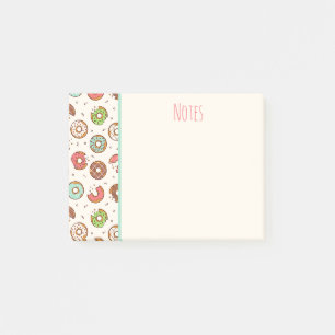 Post-it® Style coloré de Motif de beignets rétro