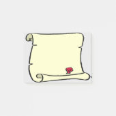 Post-it® Style de défilement d'ancien parchemin (Devant)