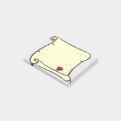 Post-it® Style de défilement d'ancien parchemin (Incliné)