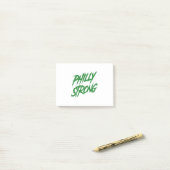 Post-it® Style de graffiti Philly Strong (Sur un bureau)