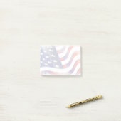 Post-it® Style de Grunge Patriotique Faded American Drapeau (Sur un bureau)