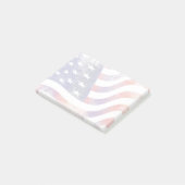 Post-it® Style de Grunge Patriotique Faded American Drapeau (Incliné)