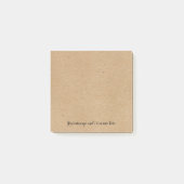 Post-it® Style de papier Kraft rustique personnalisé Boho (Devant)