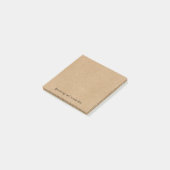 Post-it® Style de papier Kraft rustique personnalisé Boho (Incliné)