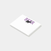 Post-it® Style d'icône de cerfs communs ou de bière d'ours (Incliné)