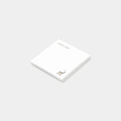 Post-it® Style Letterpress Buck Mule Deer Corner (Incliné)