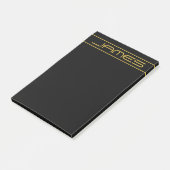 Post-it® Style moderne Editable Or Texte & Grilles (Incliné)