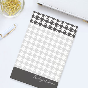 Post-it® Style moderne noir et blanc Houndstooth