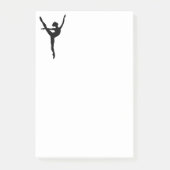 Post-it® Style Noir silhouette ballet danse sentiments fill (Devant)