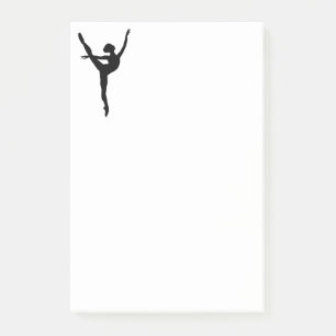 Post-it® Style Noir silhouette ballet danse sentiments fill