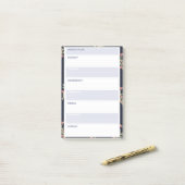 Post-it® Style planificateur Floral Weekend (Sur un bureau)