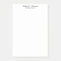 Style rétro Élégant Plaque blanche simple