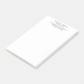 Post-it® Style rétro Élégant Plaque blanche simple (Incliné)