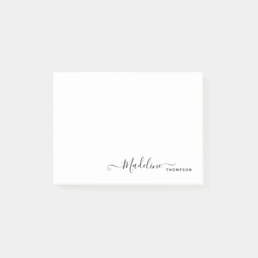 Post-it® Style tendance moderne moderne Script de fille Noi (Devant)