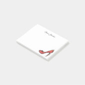 Post-it® Stylet rouge personnalisé de pompe de talon haut (Incliné)