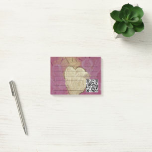 Post-it® stylisangel of lowwith qr code