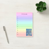 Post-it® stylish angel Michael on rainbow gradient (Bureau)