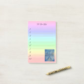 Post-it® stylish angel Michael on rainbow gradient (Sur un bureau)
