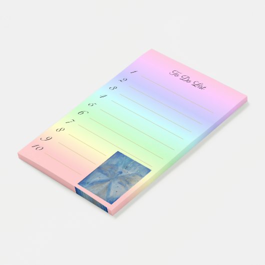 Post-it® stylish angel Michael on rainbow gradient (Incliné)