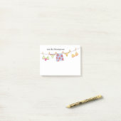 Post-it® Stylish Colorful Tropical Coastal Personnalisé (Sur un bureau)