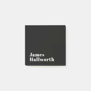 Post-it® Stylish Editable Retro Modern Name (ou autre texte