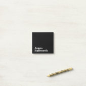 Post-it® Stylish Editable Retro Modern Name (ou autre texte (Sur un bureau)