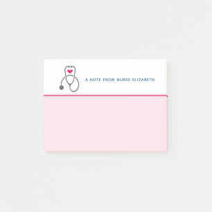 Post-it® Stylish Grey Nursing Stethoscope Illustration
