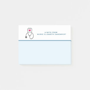 Post-it® Stylish Grey Nursing Stethoscope Illustration