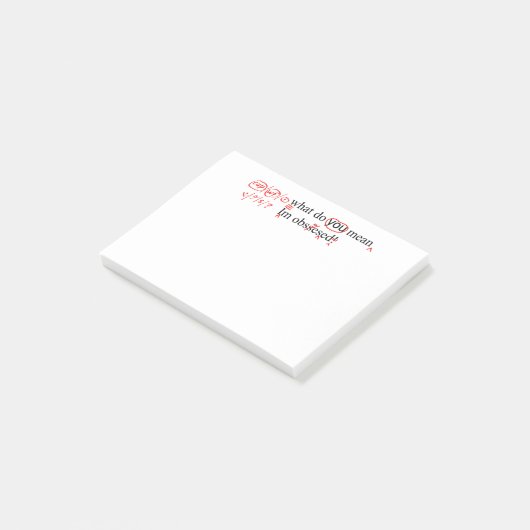 Post-it® Stylo rouge de Proofreader obsédé (Incliné)