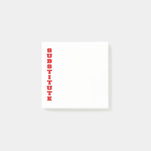 Post-it® Substituer (Devant)
