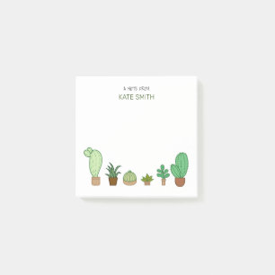Post-it® Succulents et cactus illustrés mignons