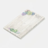 Post-it® Succulents et Mariage de bois rustique ID515 (Incliné)