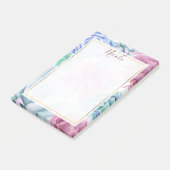 Post-it® Succulents Moderne Chic Blanc Fiesta Jardin Floral (Incliné)