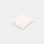 Post-it® Succulents vert rose mignon Personnalisé Post-it N (Incliné)