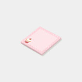 Post-it® Sucré délicieux Cupcake de fraise rose (Incliné)