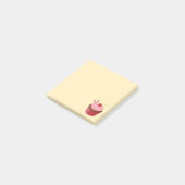 Post-it® Sucré délicieux gâteau cerise sur Jaune (Incliné)