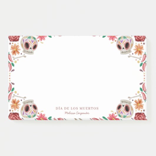 Post-it® Sugar Skulls Día de los Muertos Thème (Devant)