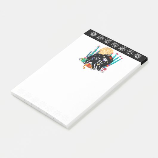 Post-it® SUGARSKULL NIRVANA chien de chow halloween (Incliné)