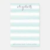 Post-it® Suite de papeterie Turquoise et gris Pastel pour f (Devant)